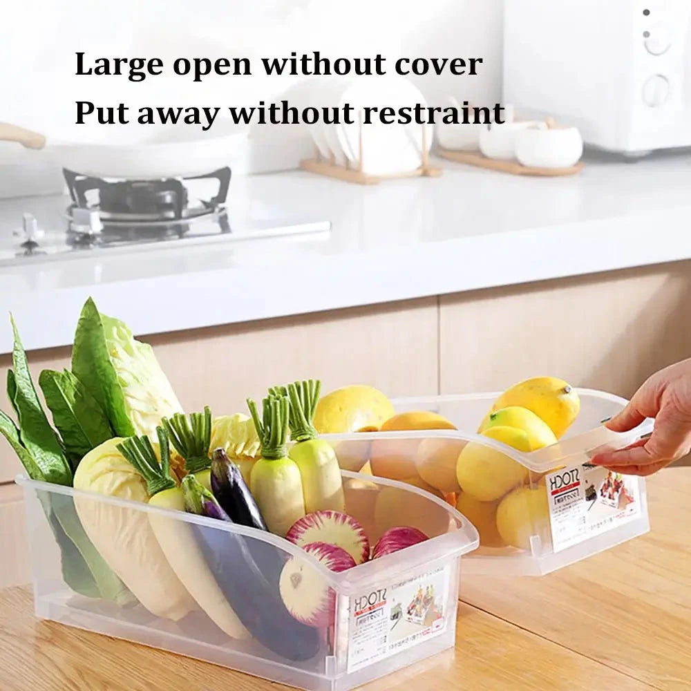 Clear Refrigerator Storage Bin