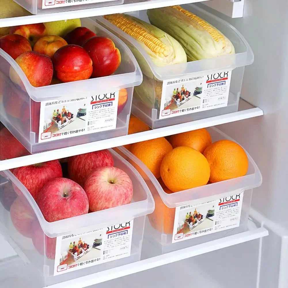 Clear Refrigerator Storage Bin