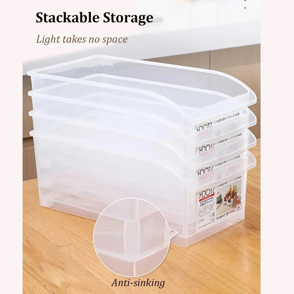 Clear Refrigerator Storage Bin