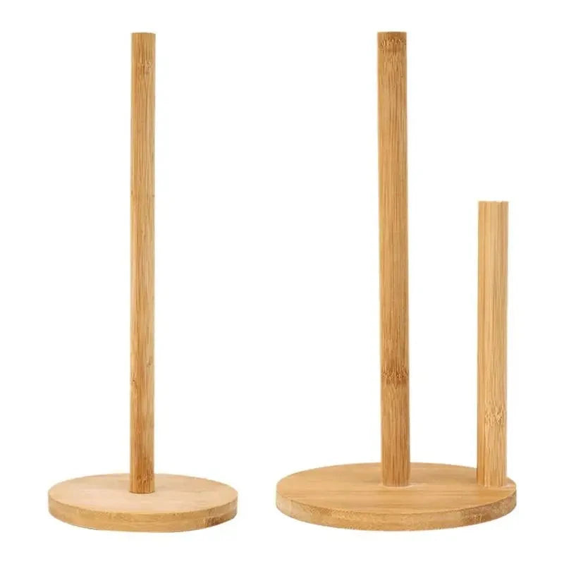 Natural Bamboo Paper Towel Holder