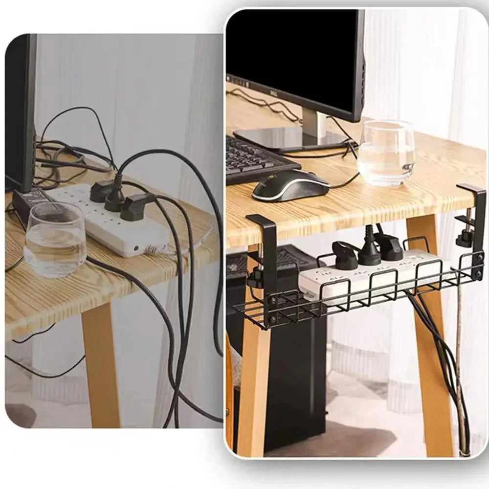 Under-Desk Cable Management Tray