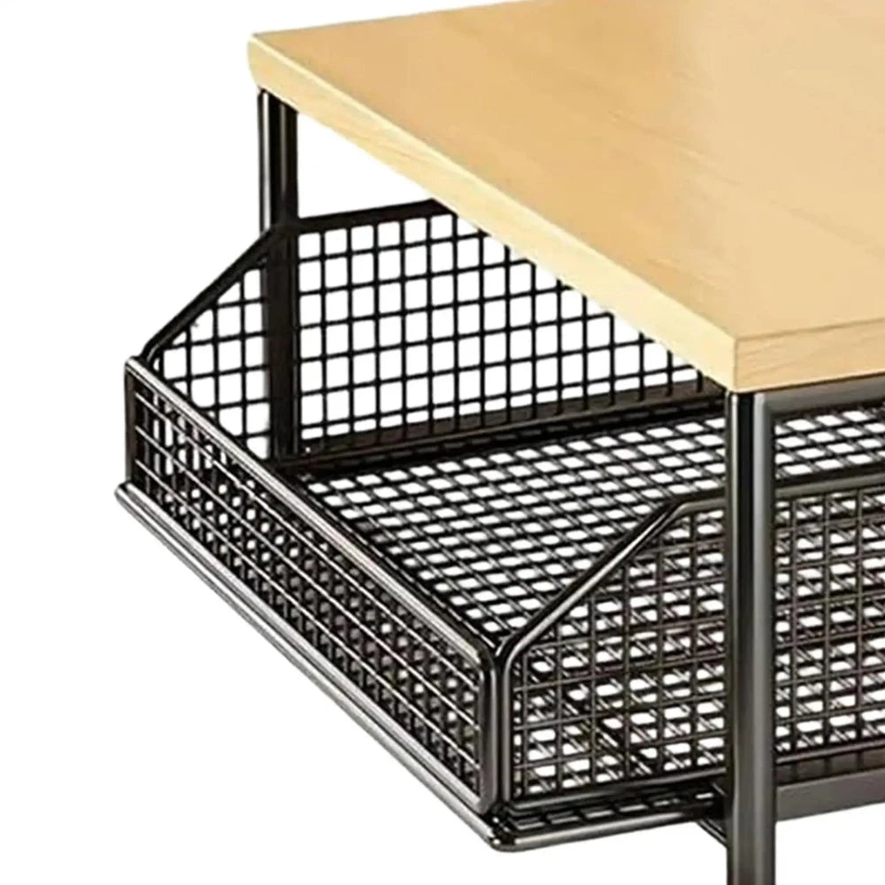 2-Tier Metal Kitchen Organizer