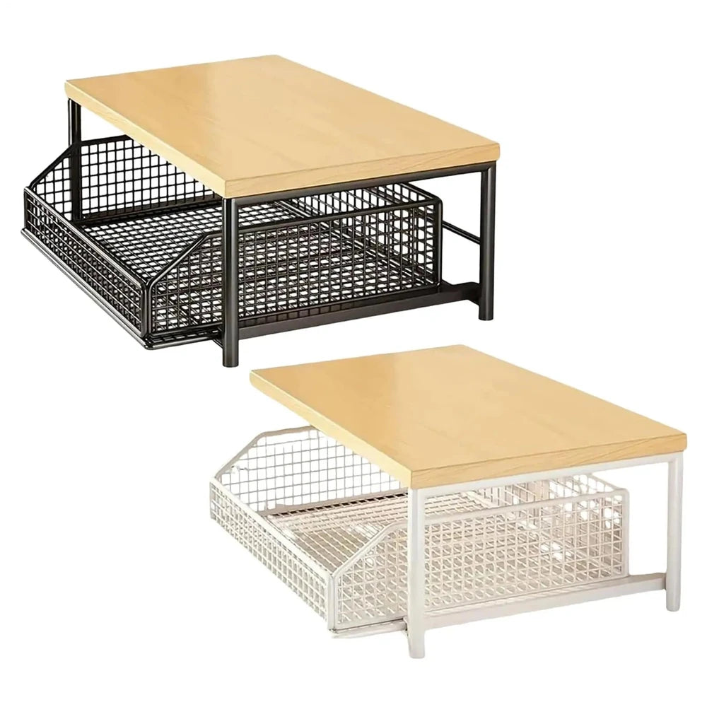 2-Tier Metal Kitchen Organizer