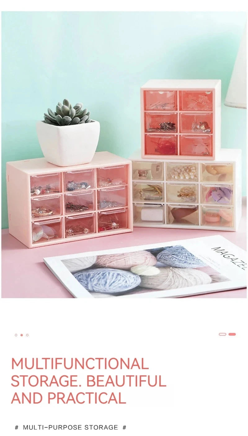 Compact Multi-Compartment Cosmetic Organizer