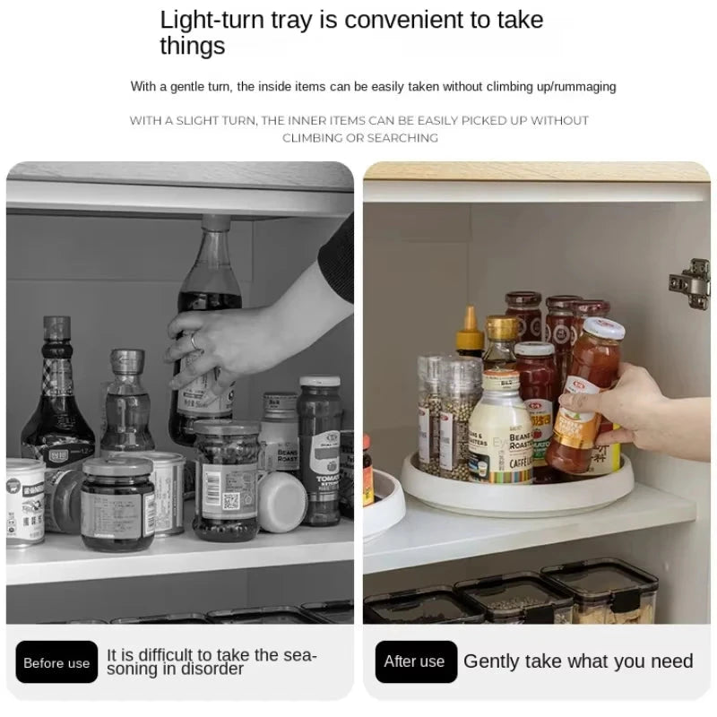 Rotating Stainless Steel Kitchen Organizer