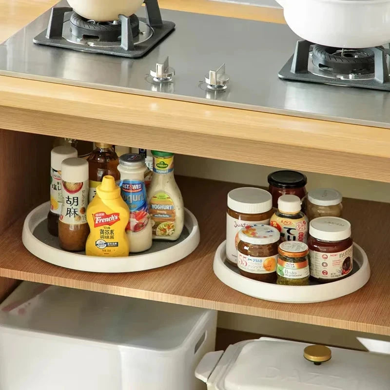 Rotating Stainless Steel Kitchen Organizer