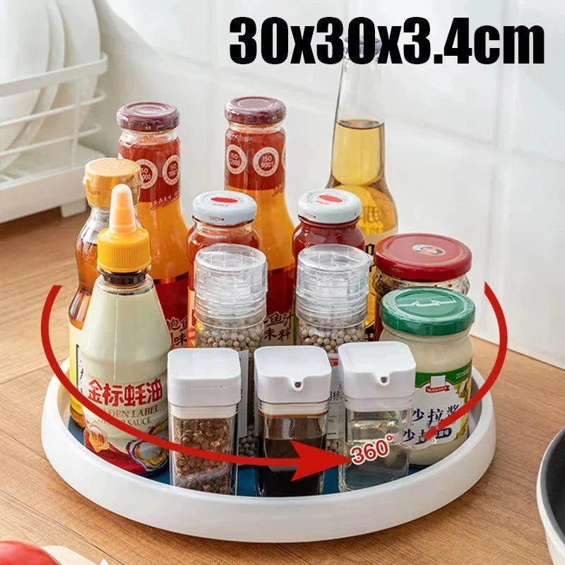 Rotating Stainless Steel Kitchen Organizer