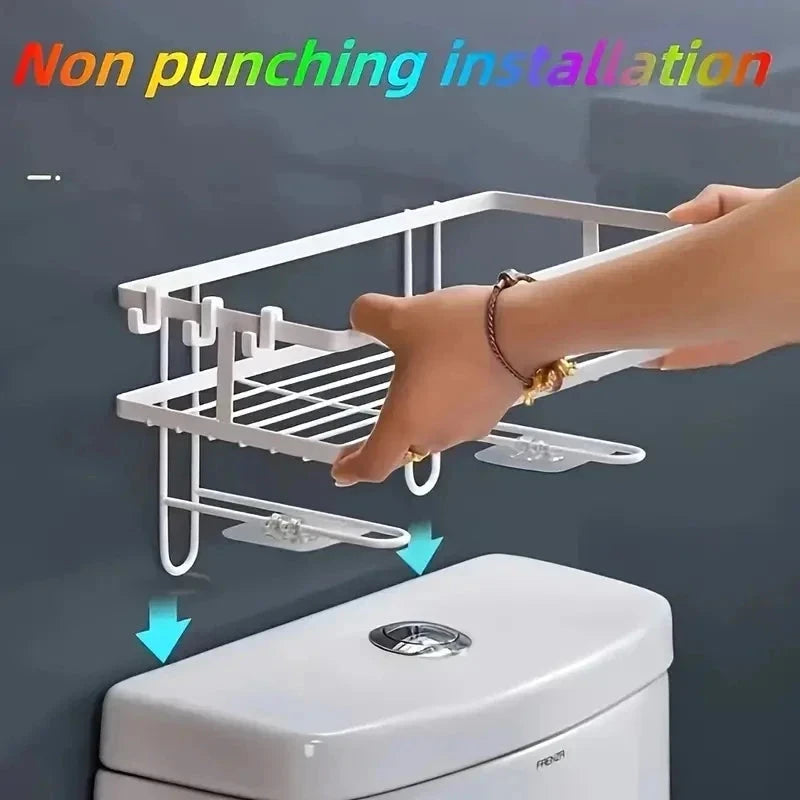 Metal Bathroom Over-Toilet Shelf