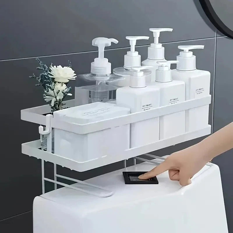 Metal Bathroom Over-Toilet Shelf