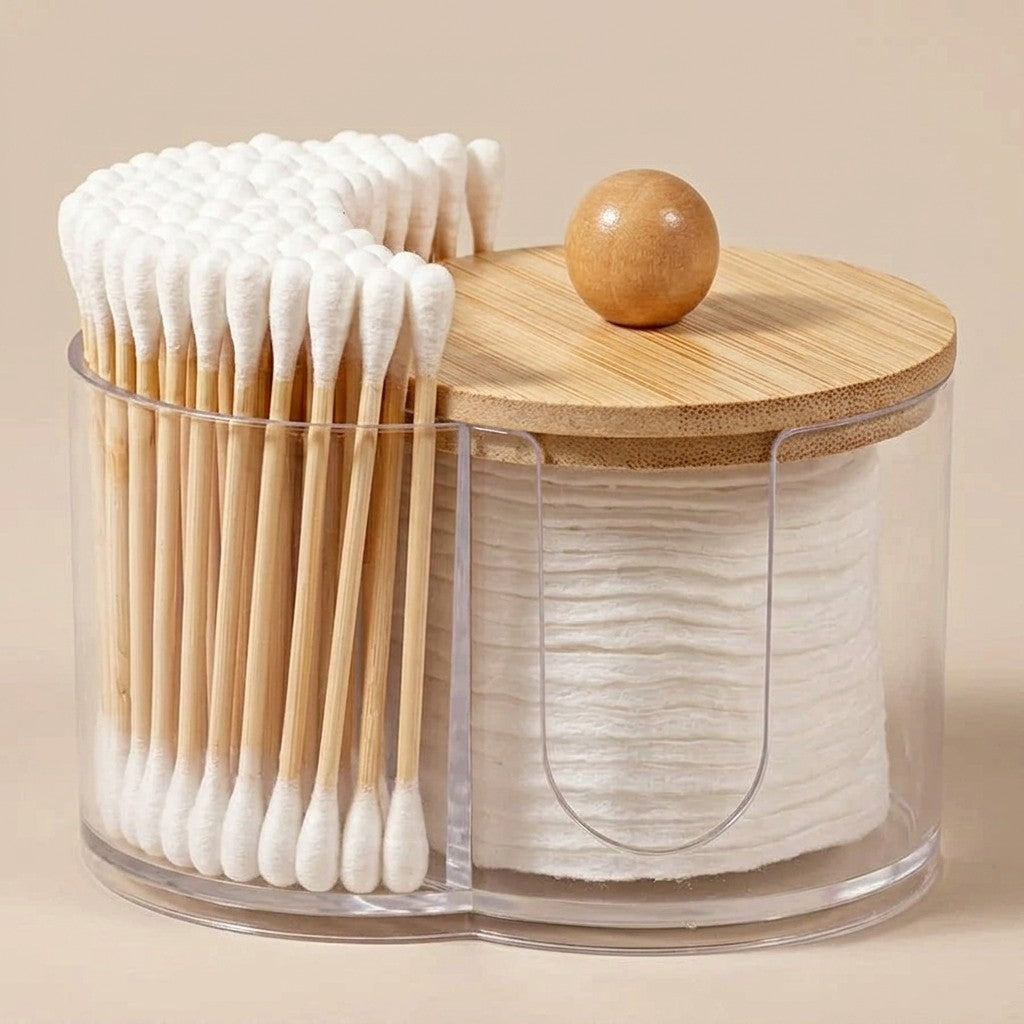 Clear Cotton Pad Organizer