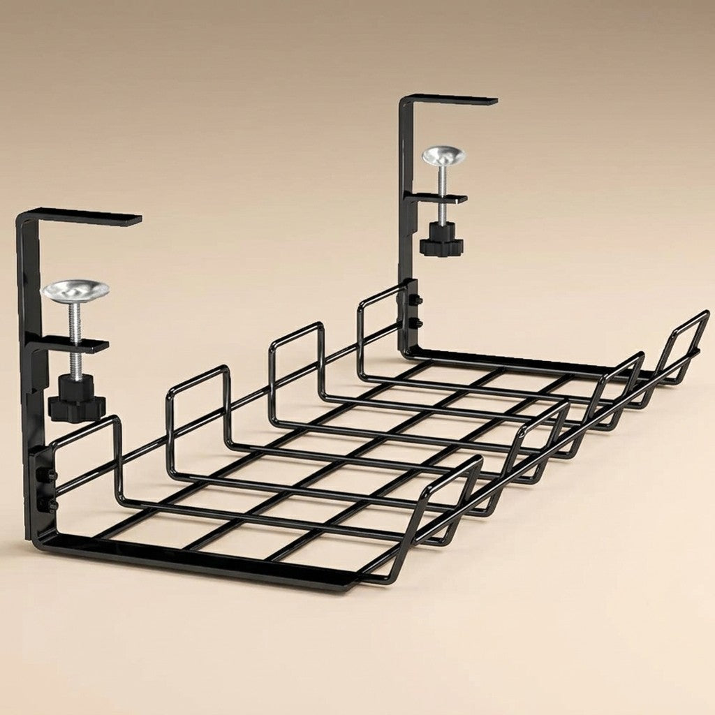 Under-Desk Cable Management Tray